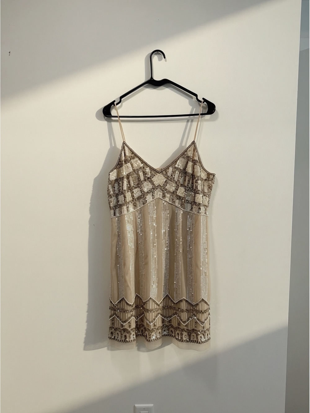 Aidan Mattox Beaded Sequin Mini Dress